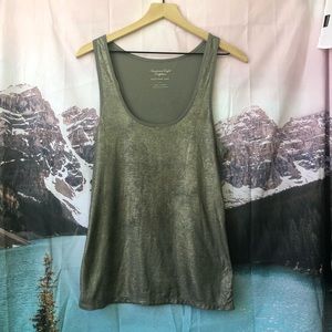 Sparkly silver tank